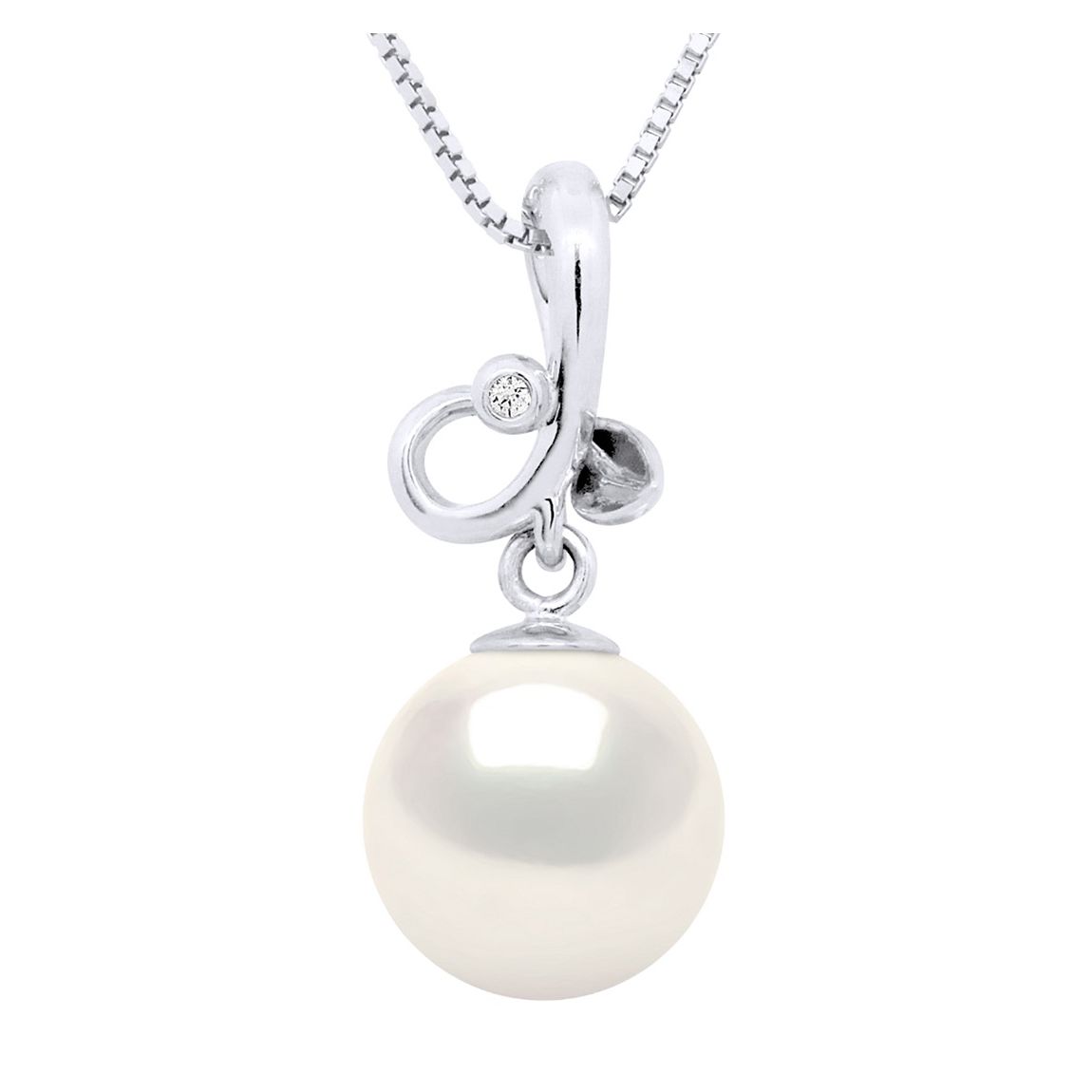 Triple Knot White Gold Diamond Pendant Necklace main product photo