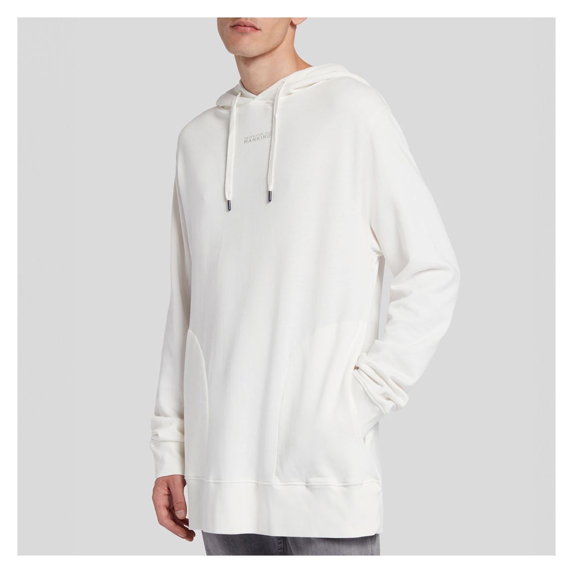 White Mineral Dye Hoodie main product photo