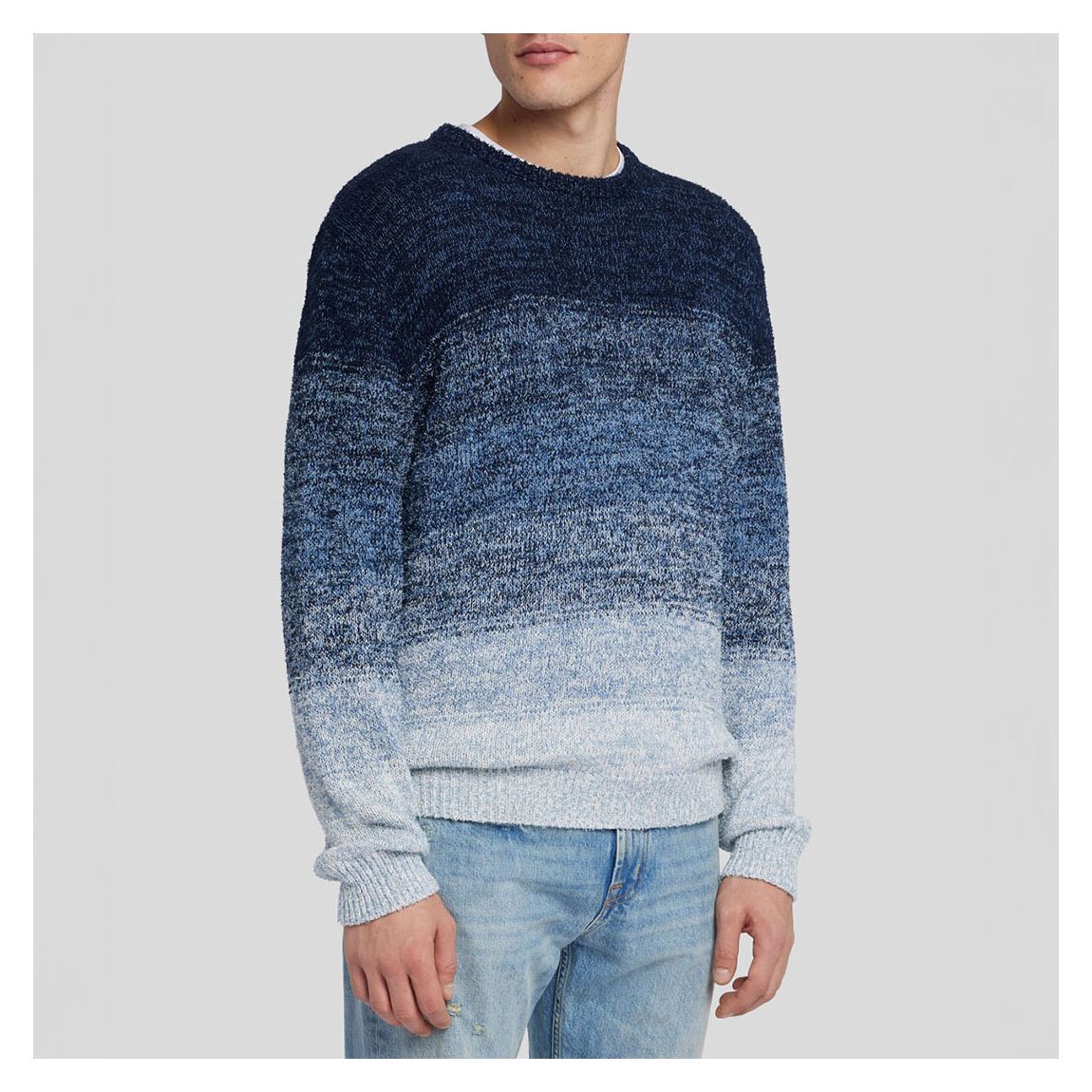 Blue Tie Dye Knit Jumper main product photo
