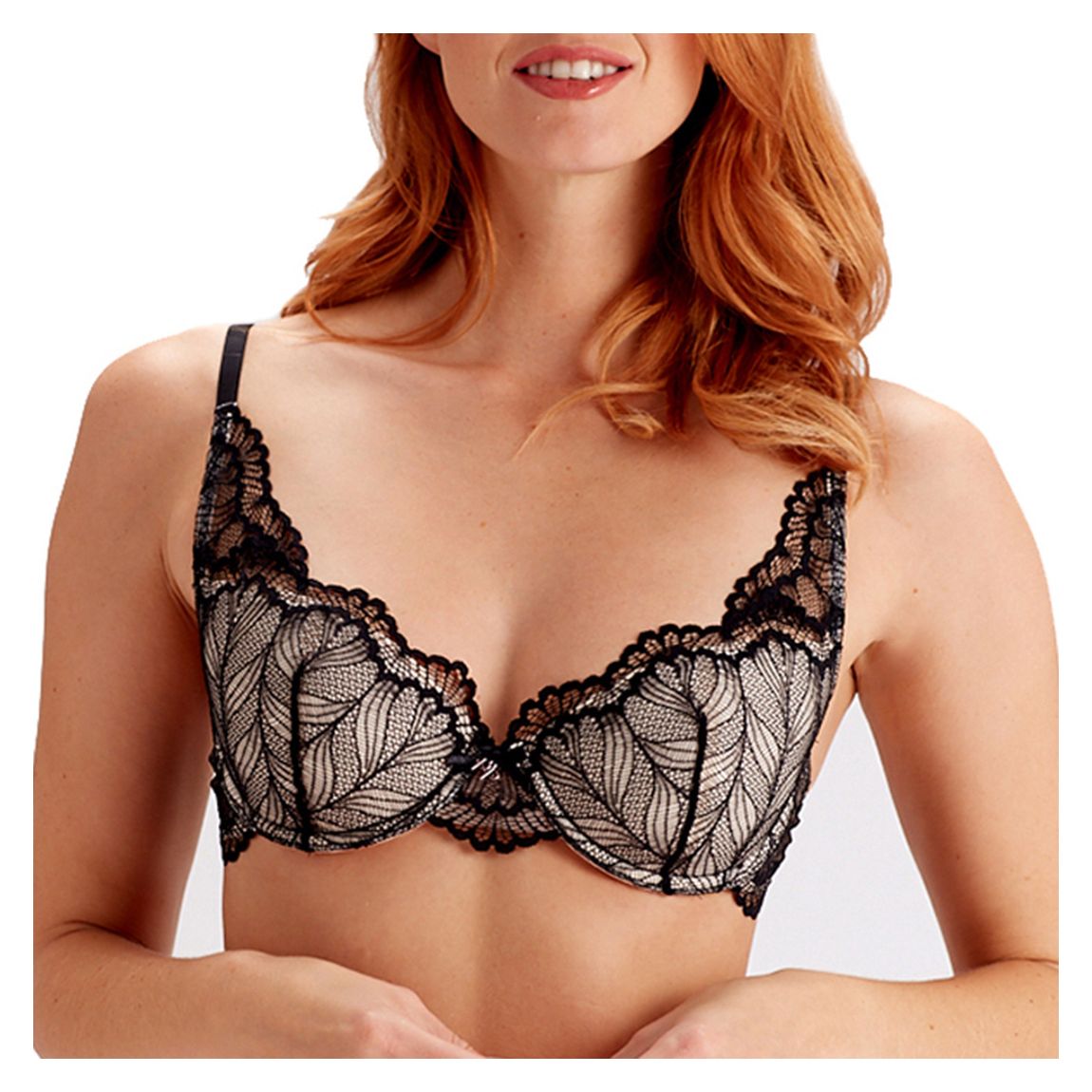 Black Laura High Apex Bra main product photo