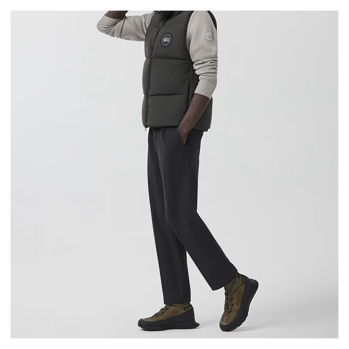 Graphite Lawrence Puffer Gillet main product photo
