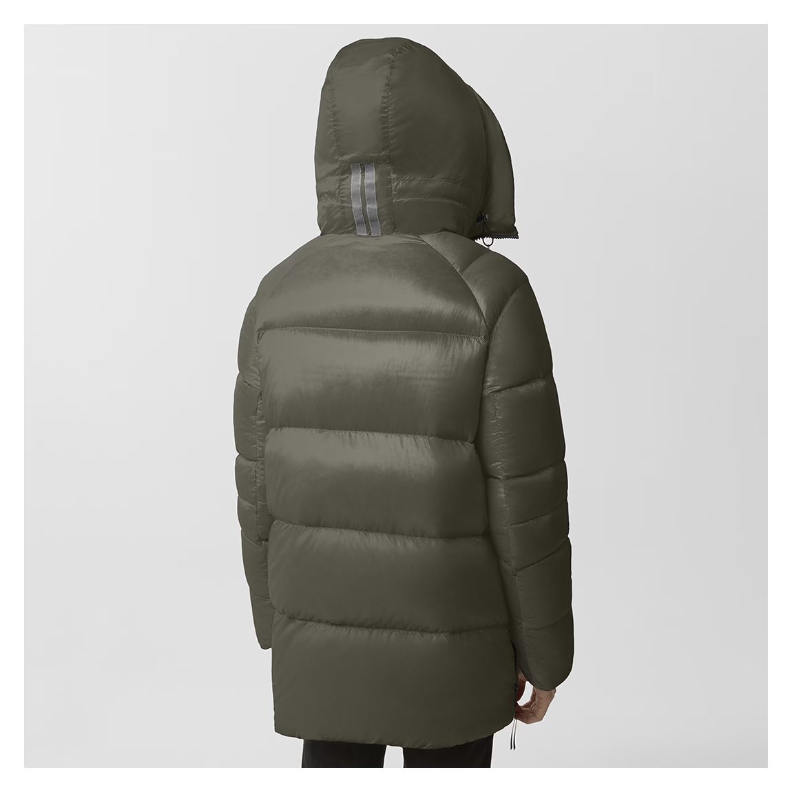 Dark Sage Cypress Puffer Coat main product photo