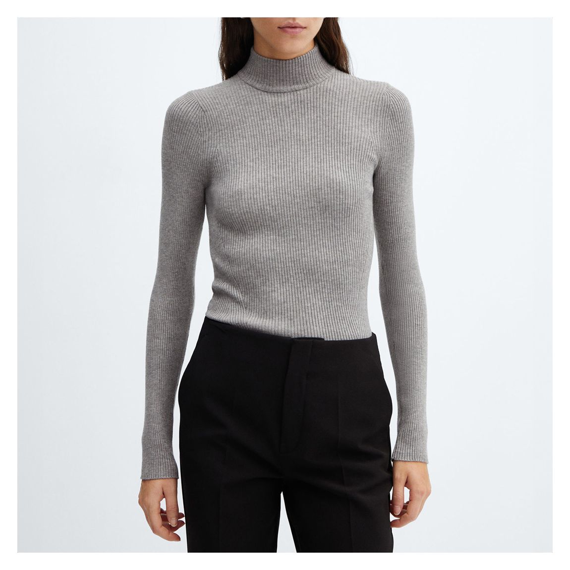 Grey Turtleneck Sweater main product photo
