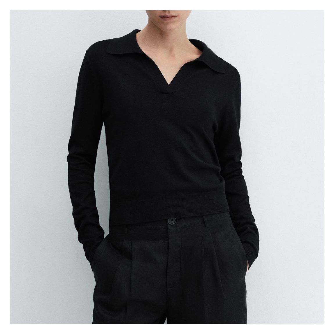 Black Polo Neck Jumper main product photo