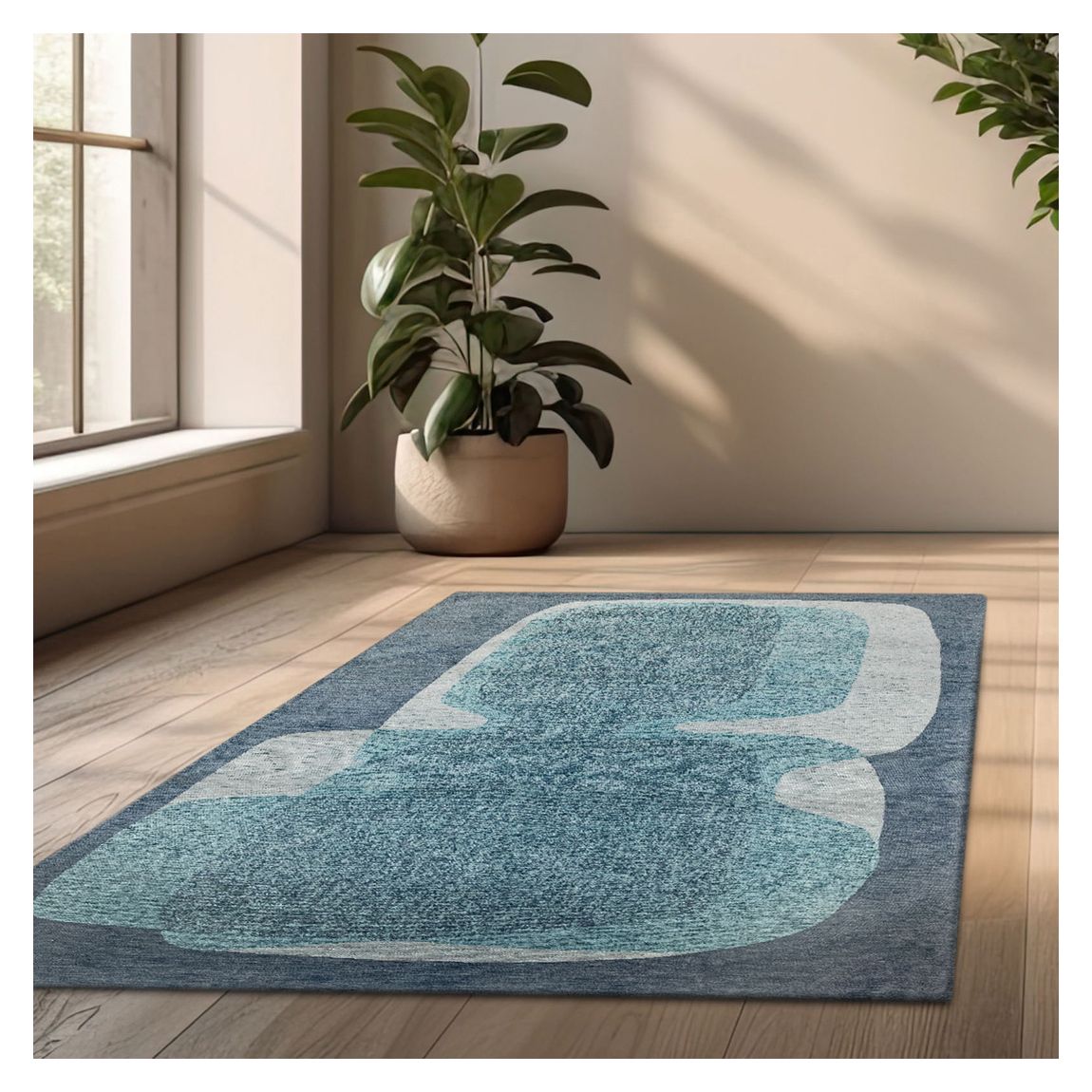 Poum Poum - Clear Sky 200x280cm Rug, Blue main product photo