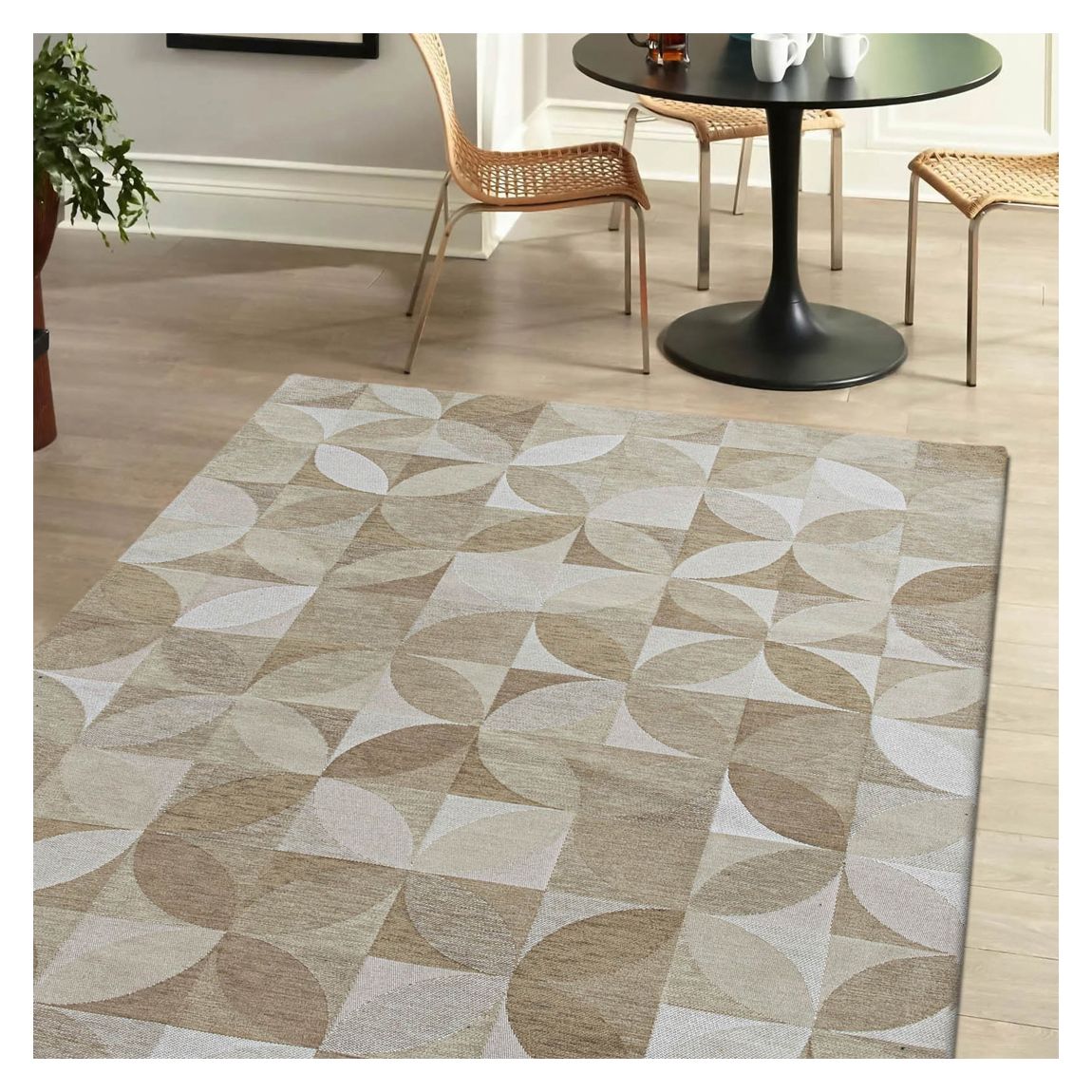 Rondo - Diamond 170x240cm Rug, Beige main product photo
