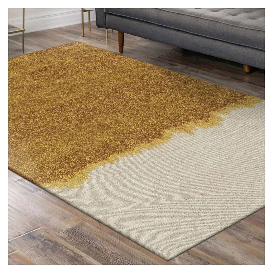 Storm - Ocher 240x340cm Rug, Yellow main product photo