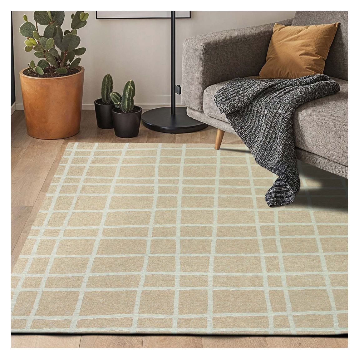 Caro - Powder Snow 240x340cm Rug, Beige main product photo