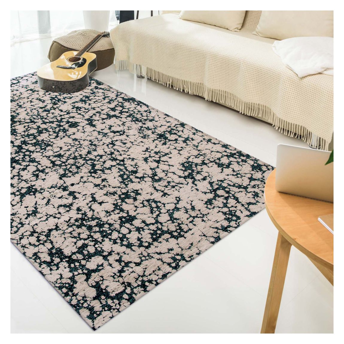 Cloud - Skipper Blue 240x340cm Rug, White main product photo