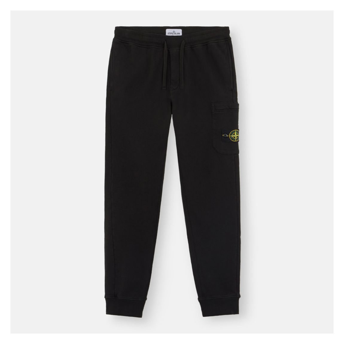 Navy Badge Drawstring Cotton Joggers main product photo