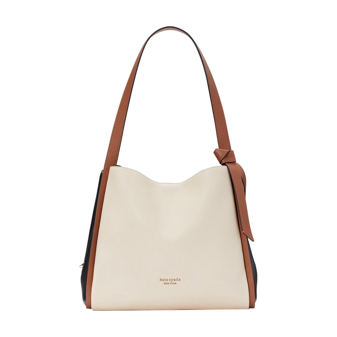 Knott Colorblocked Pebbled Leather Large Shoulder Bag main product photo