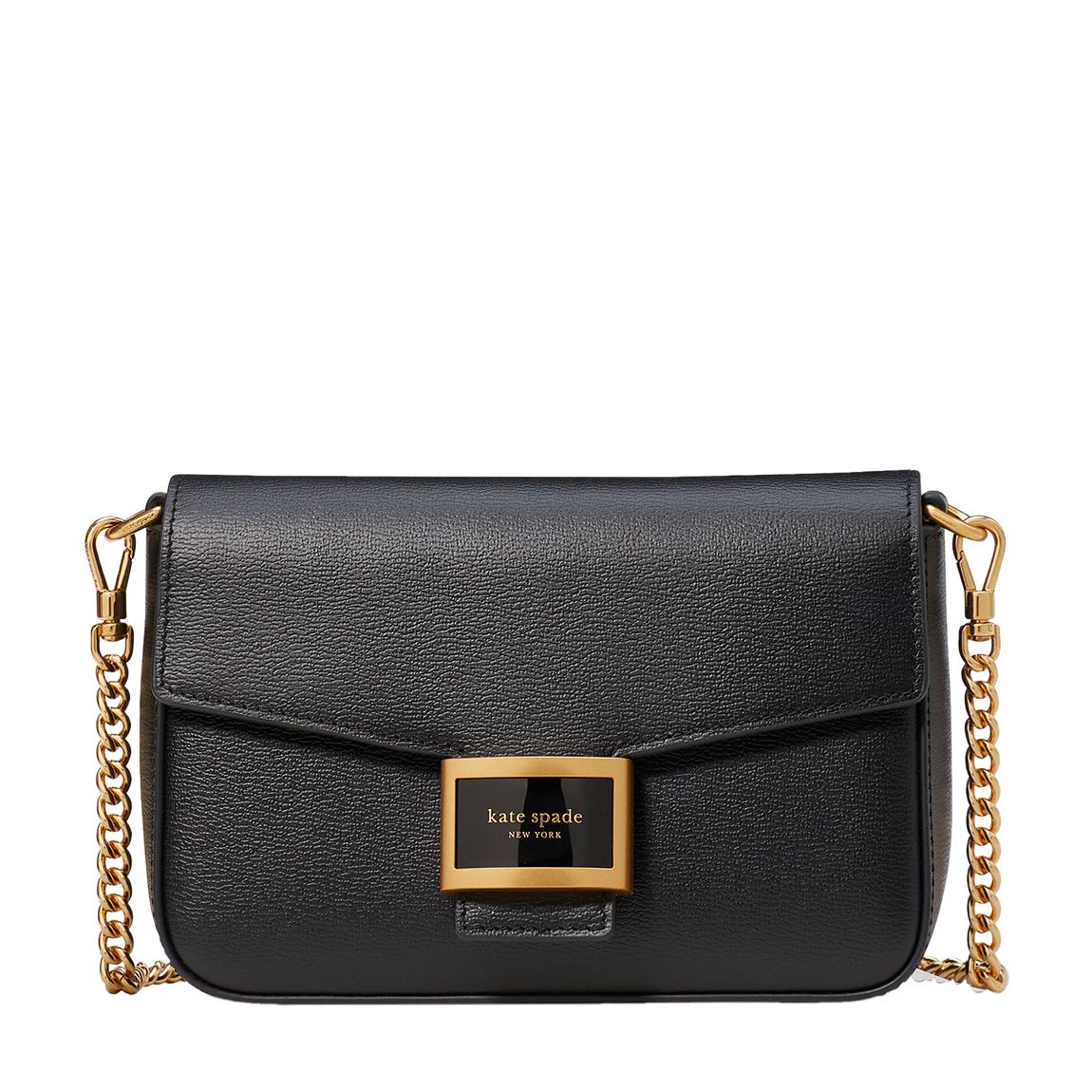 Katy Textured Leather Flap Chain Crossbody main product photo