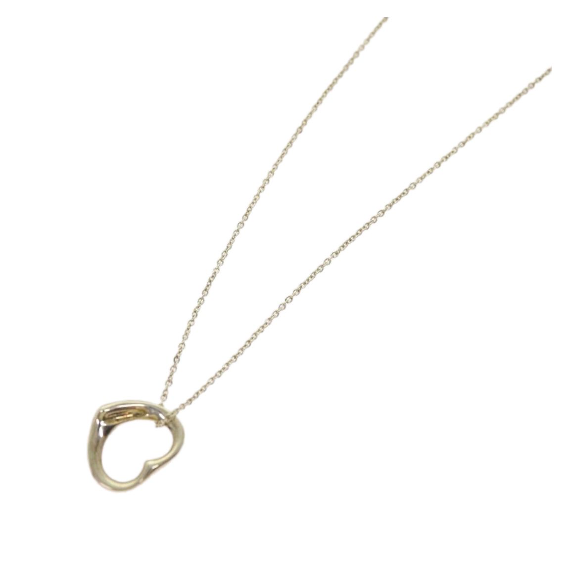 Silver Open Heart Necklace - B main product photo