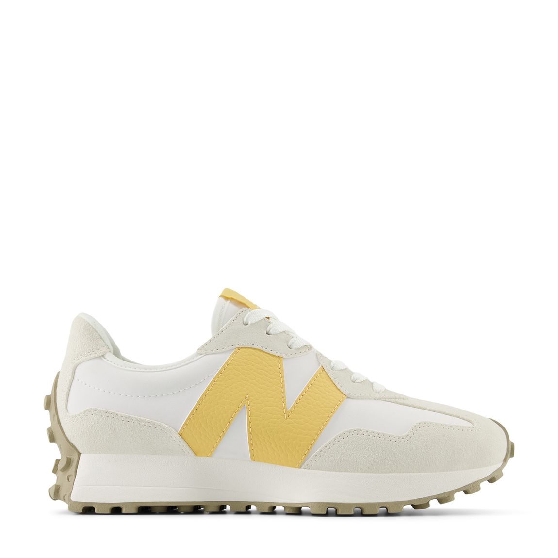 Women's White/Yellow 327 Trainers main product photo
