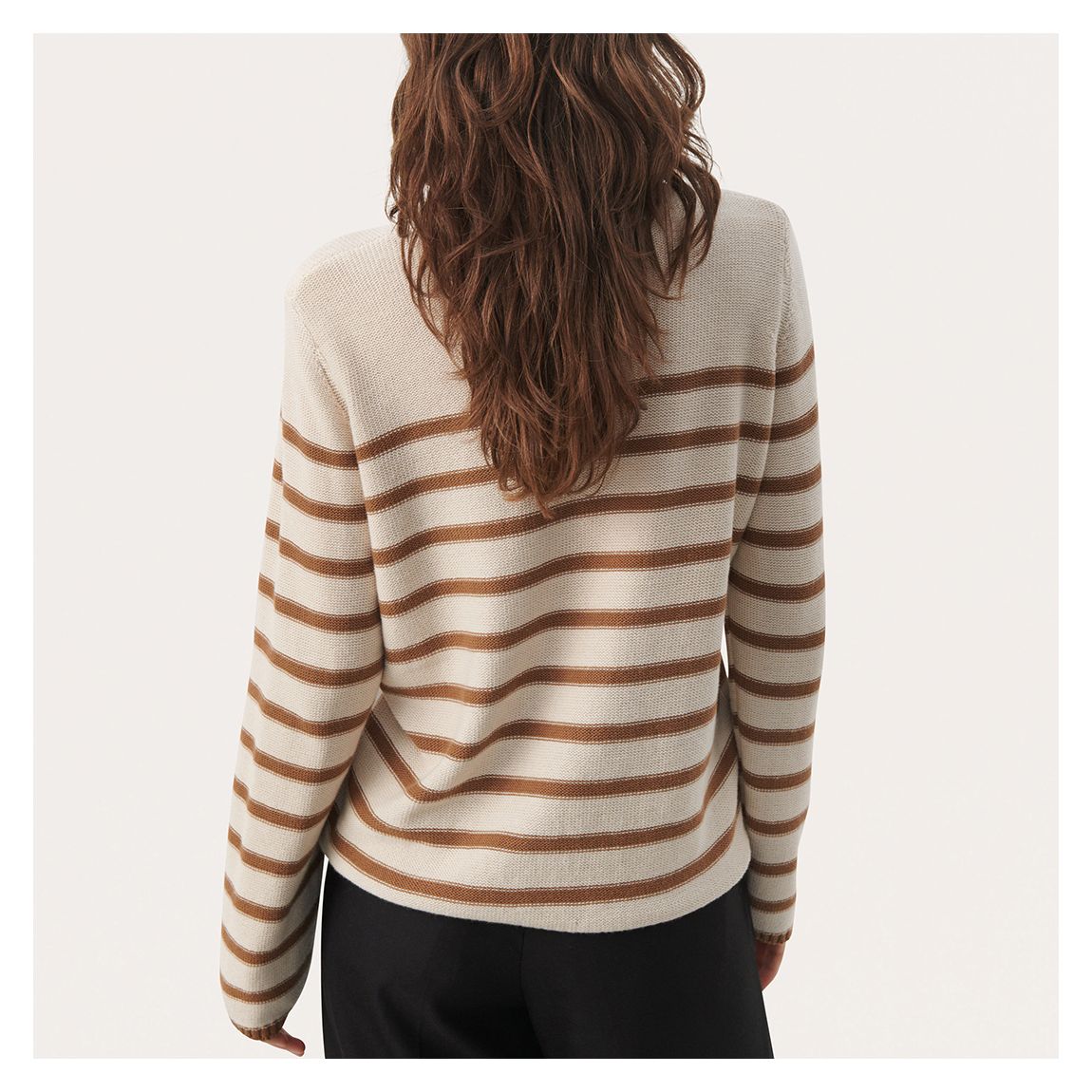 Beige/Brown Stripe Carolyn Jumper main product photo