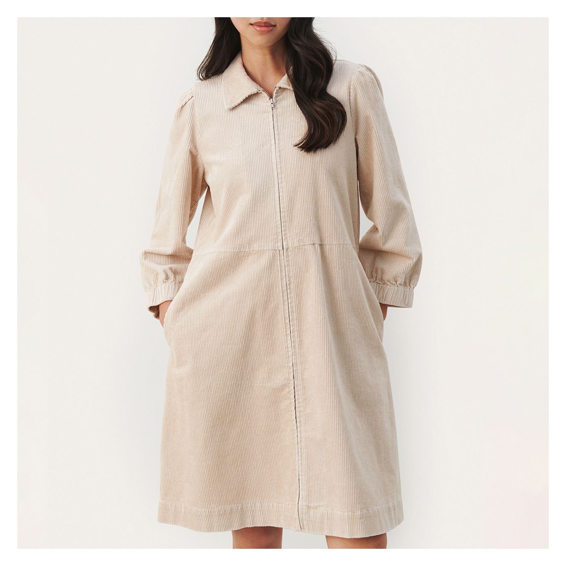 Biege Eyvors Corduroy Dress main product photo