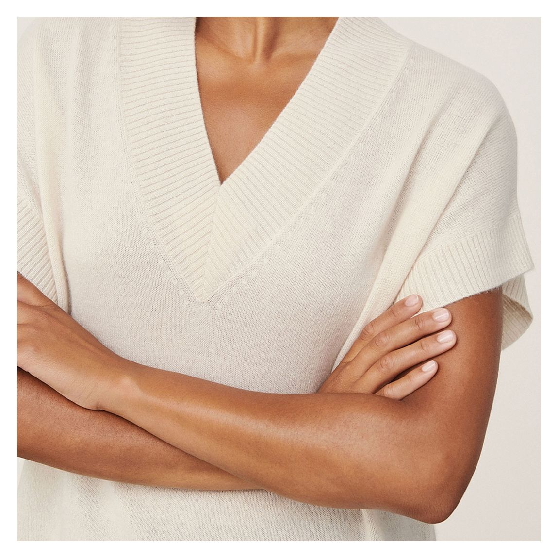 Ecru Cashmere Hevin Top main product photo