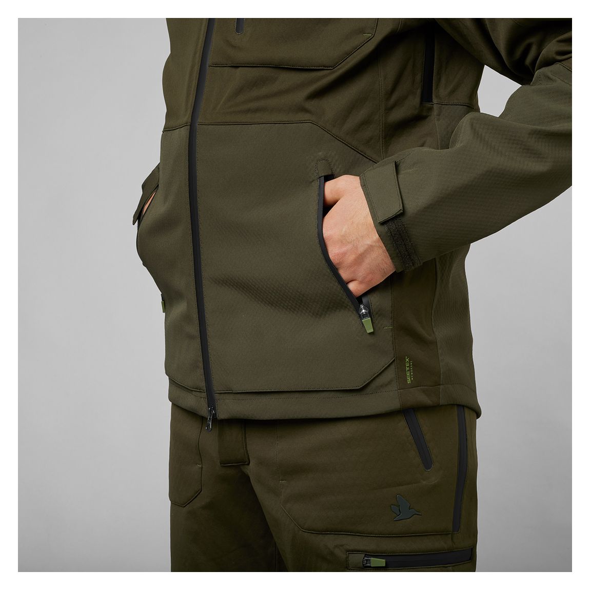 Khaki Seeland Hawker Shell Jacket main product photo