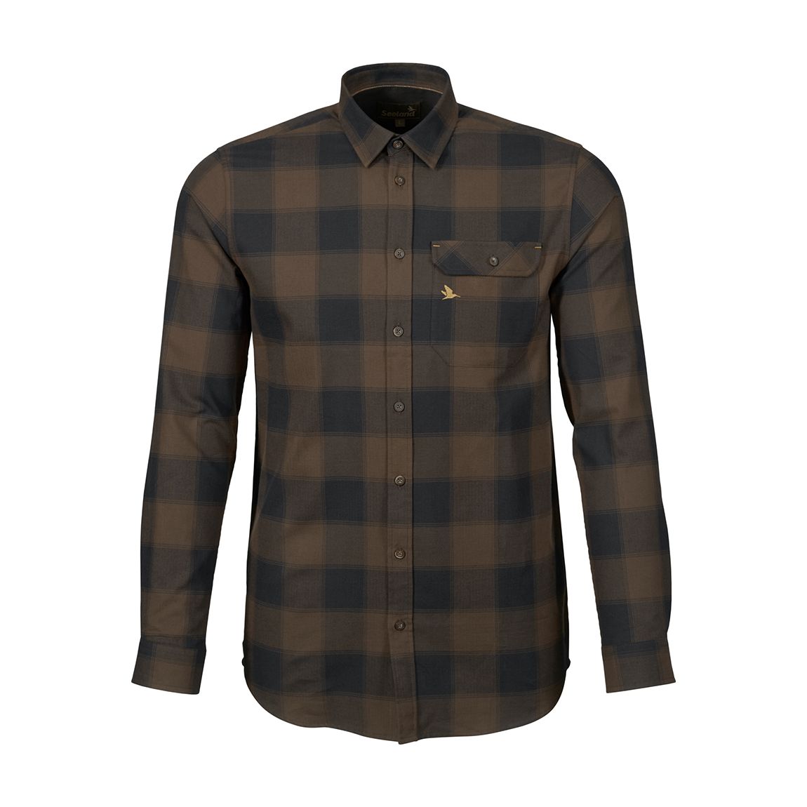 Brown Cotton Seeland Highseat Shirt main product photo