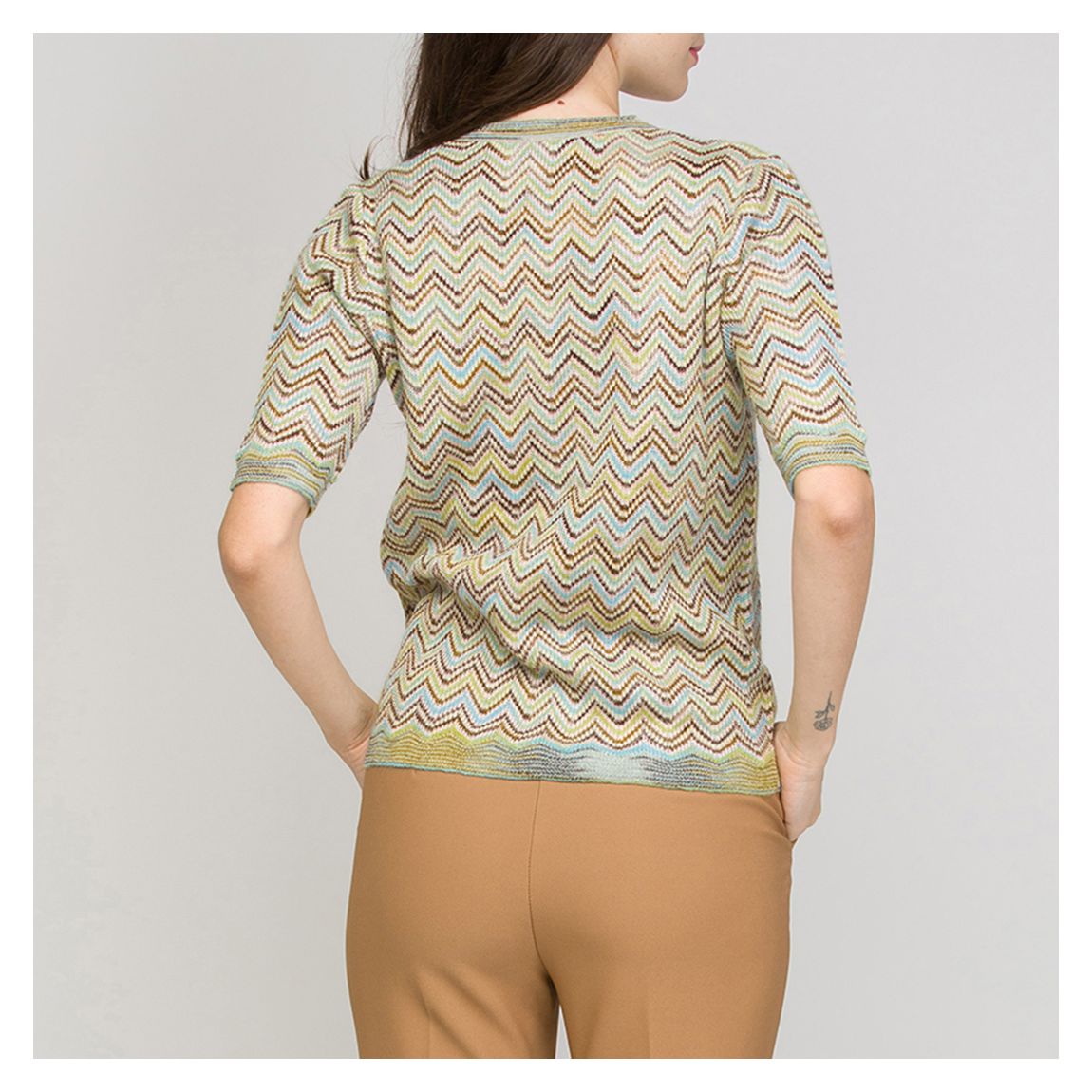 Multi V-Neck Mohair Blend Top main product photo