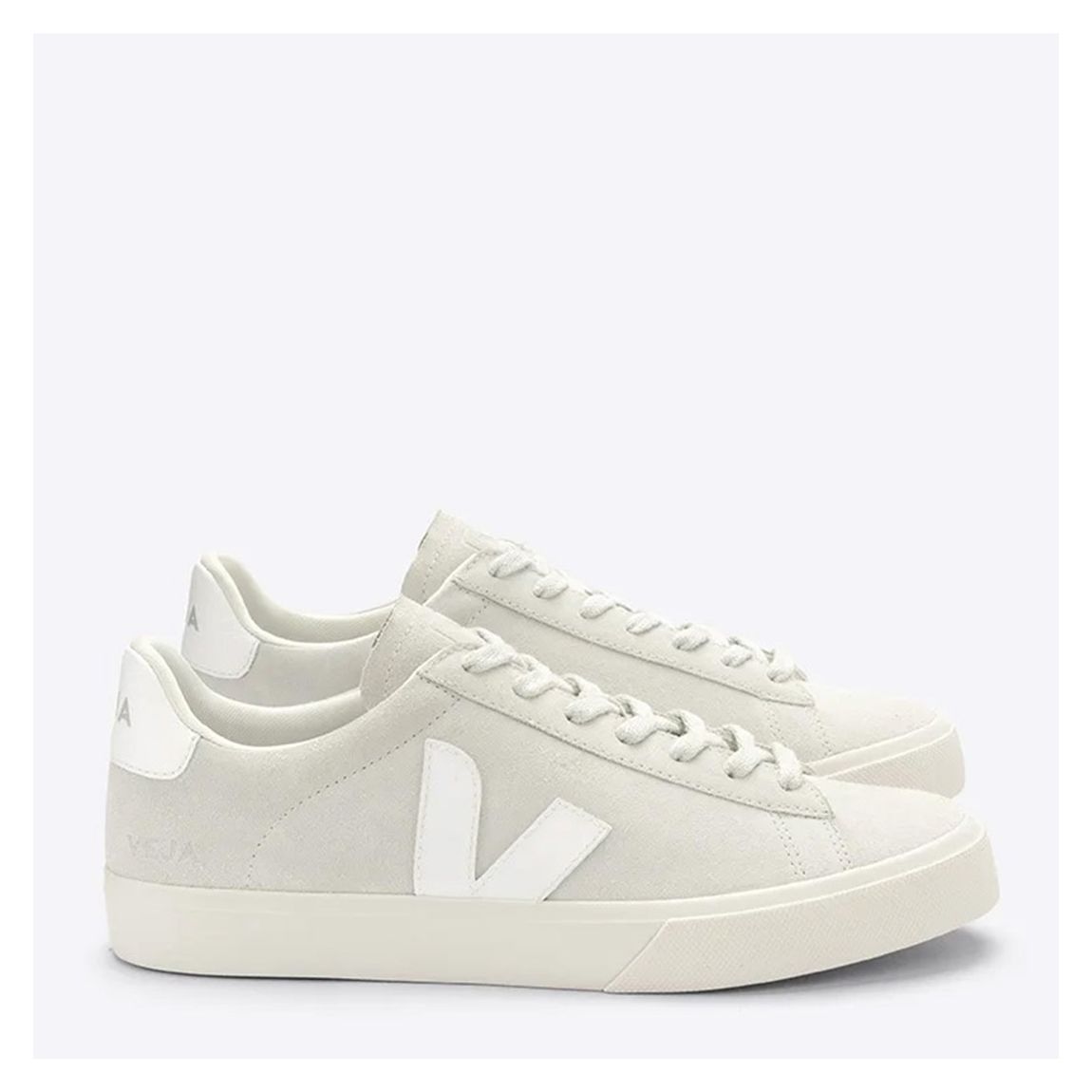 Women's Beige Leather Campo Trainer main product photo