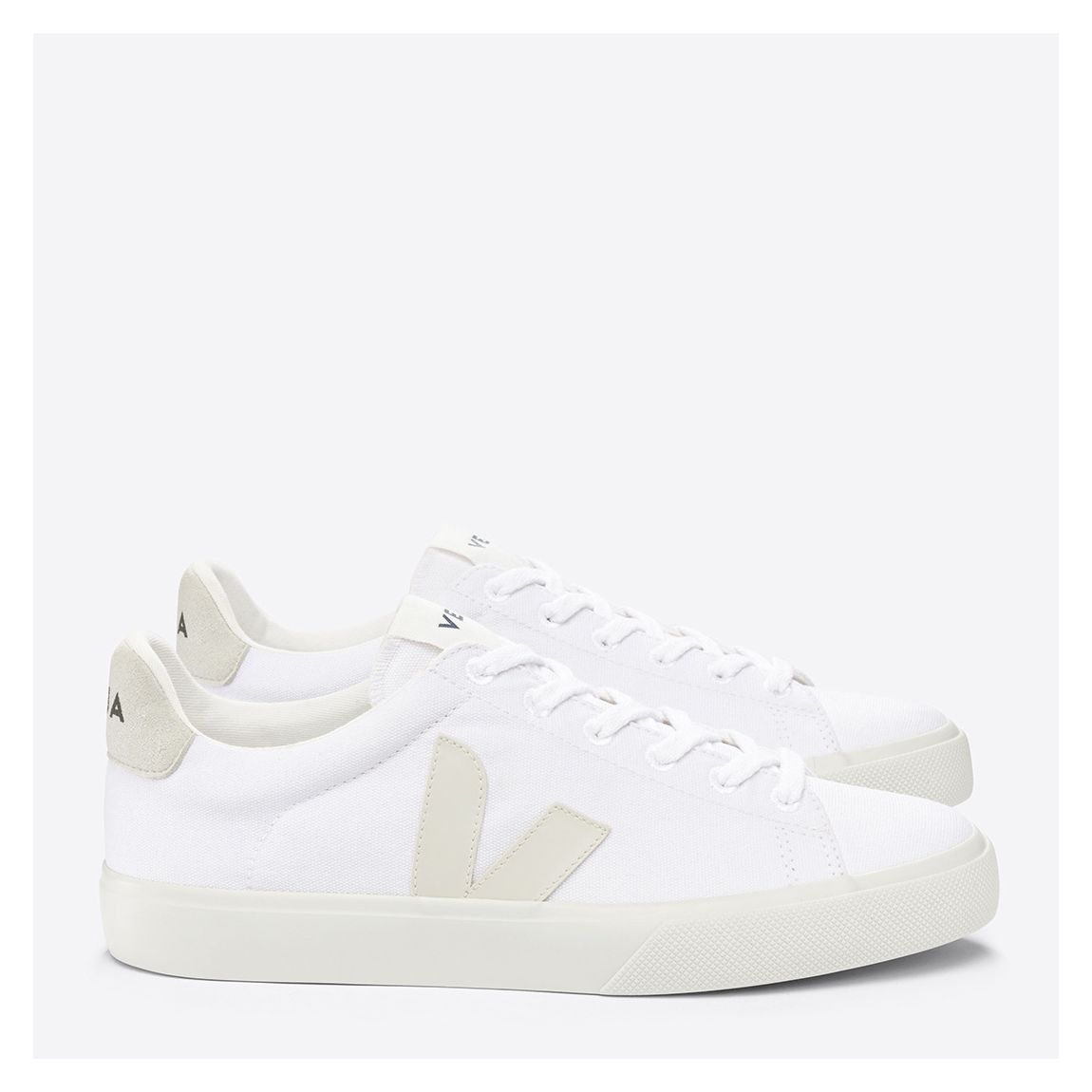 Men's White Leather Campo Trainer main product photo
