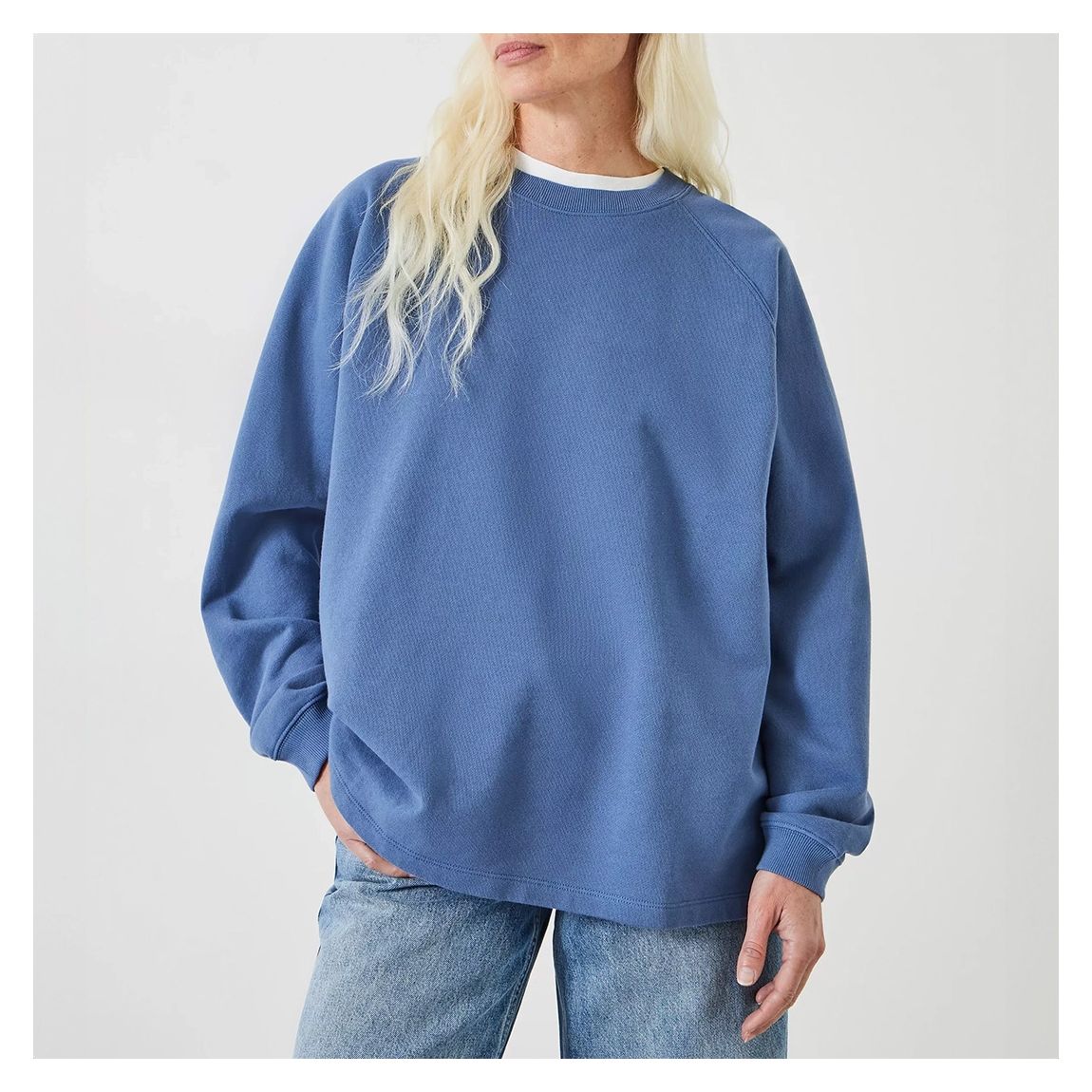 Cerulean Raglan Relaxed Sweatshirt main product photo