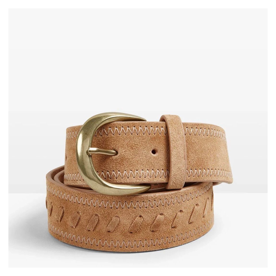 Tan Leather Woven Belt main product photo