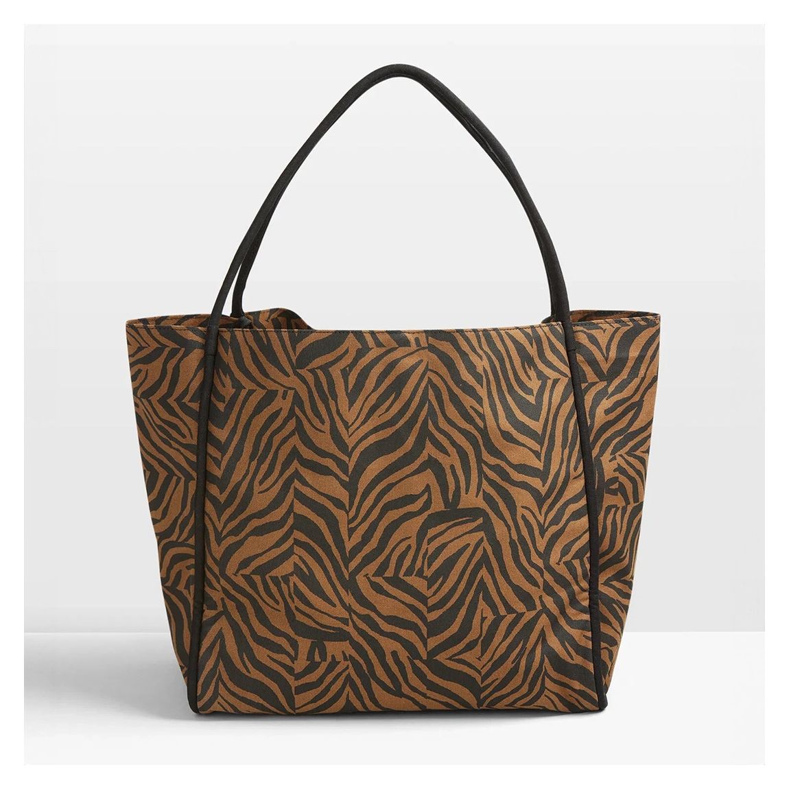 Brown Printed Tote Bag main product photo