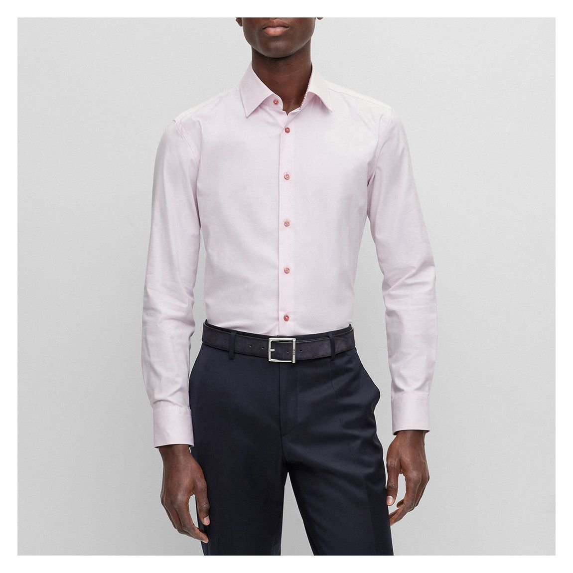 Light Pink Hank Cotton Shirt main product photo