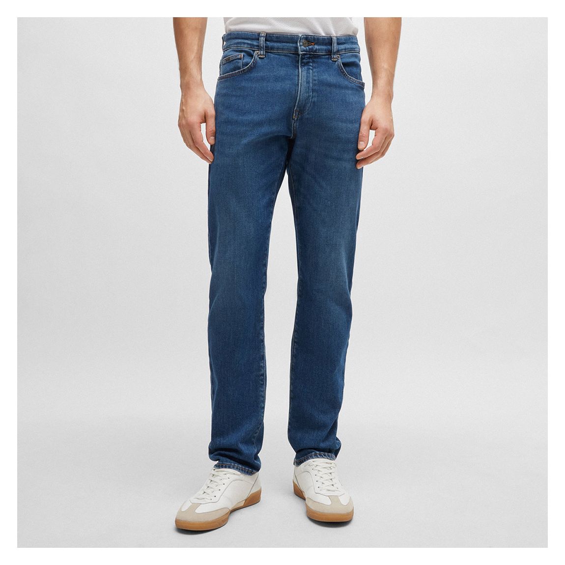 Dark Blue Straight Leg Jeans main product photo
