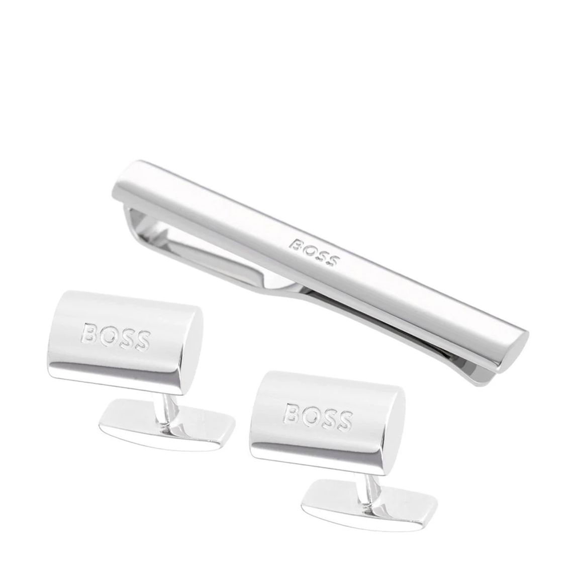 Silver Embossed Cufflink Set main product photo