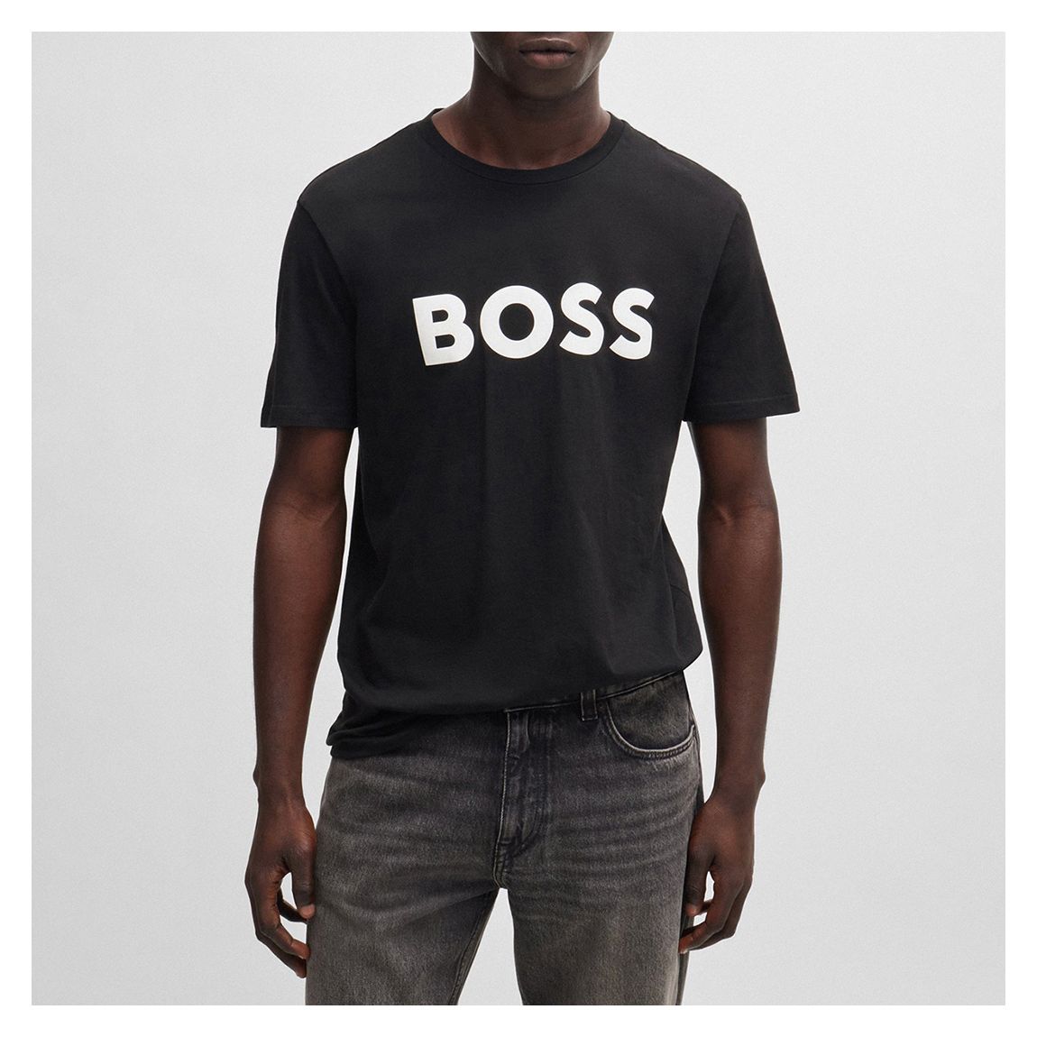 Black Logo Cotton T-Shirt main product photo