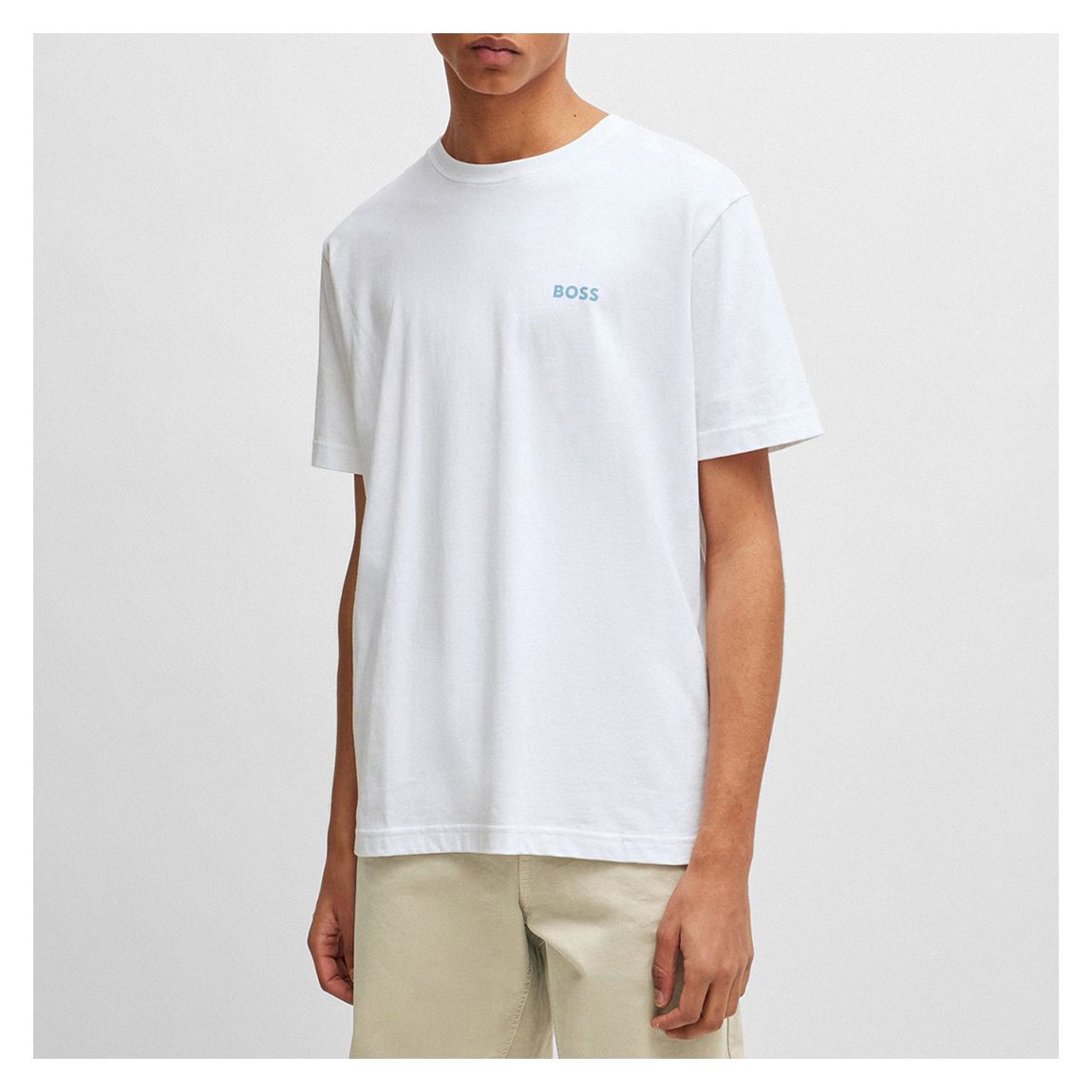 White Ocean Design Cotton T-Shirt main product photo