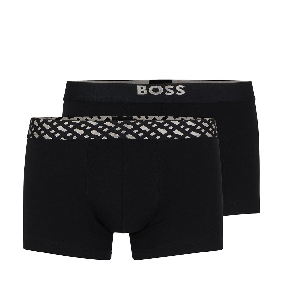 Black 2 Pack Logo Print Boxers main product photo