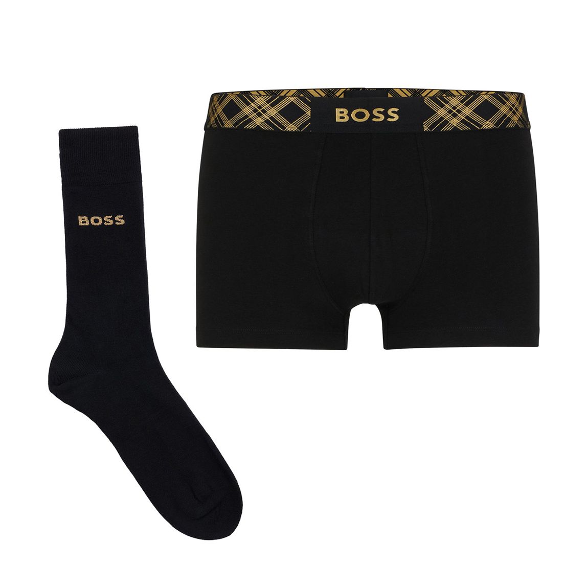 Black Cotton Blend Underwear Set main product photo