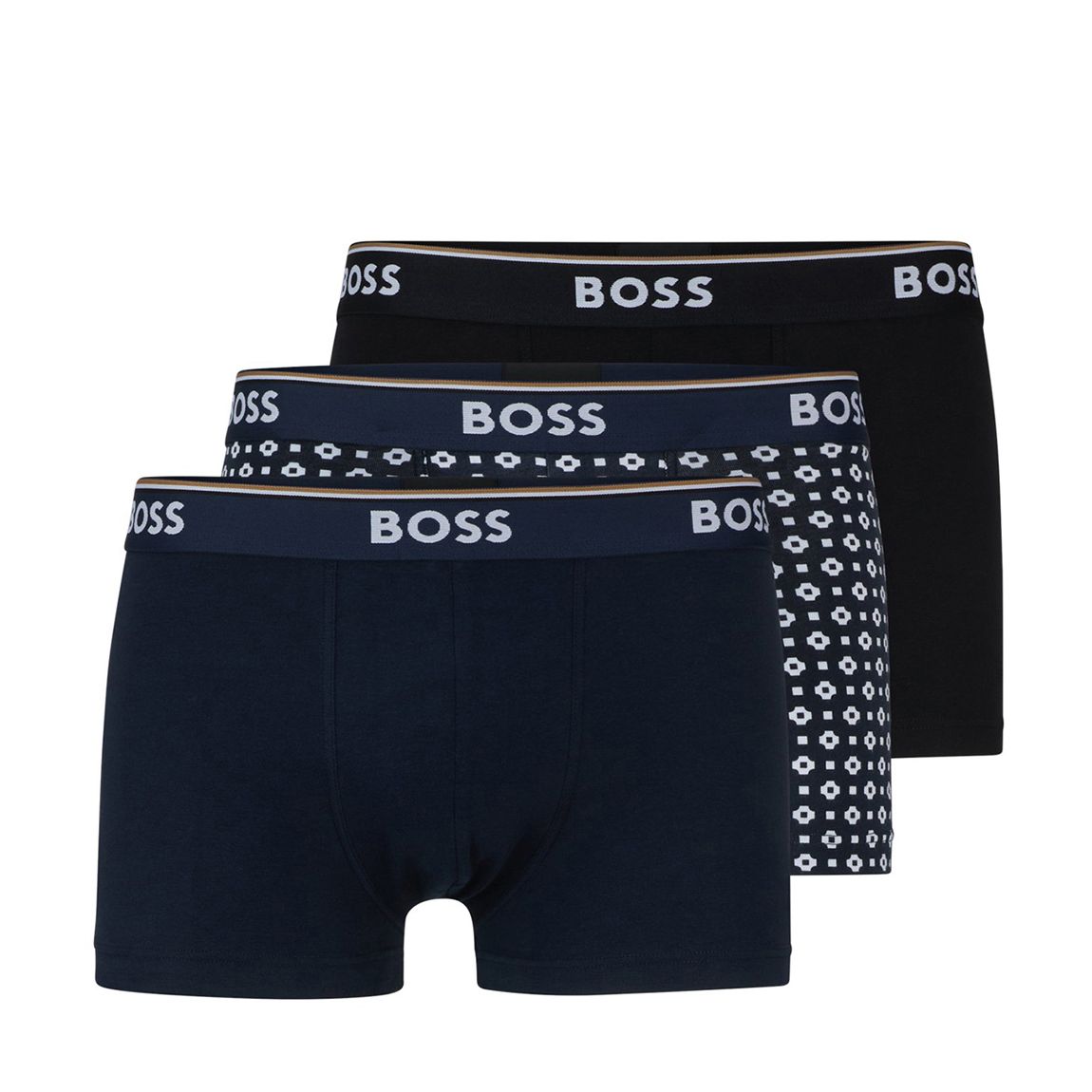 Black 3 Pack Printed Boxers main product photo