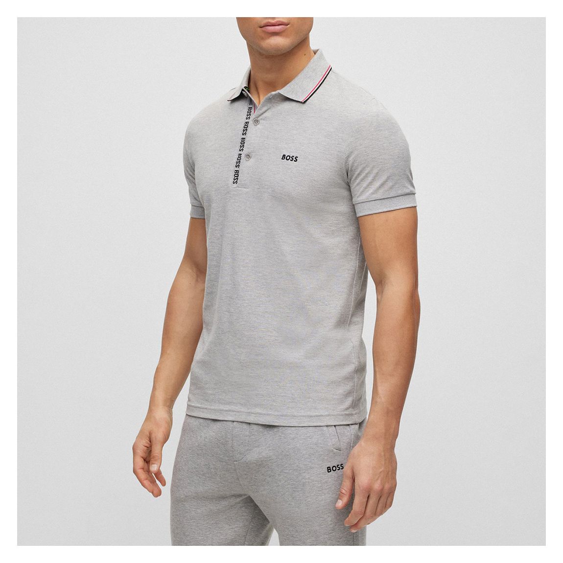Light Grey Cotton Polo Shirt main product photo