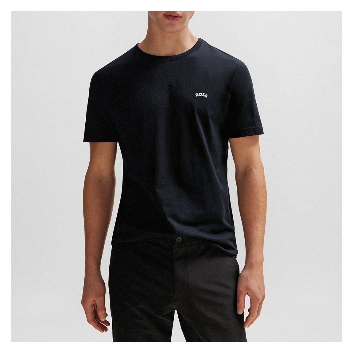 Black Small Logo Cotton T-Shirt main product photo