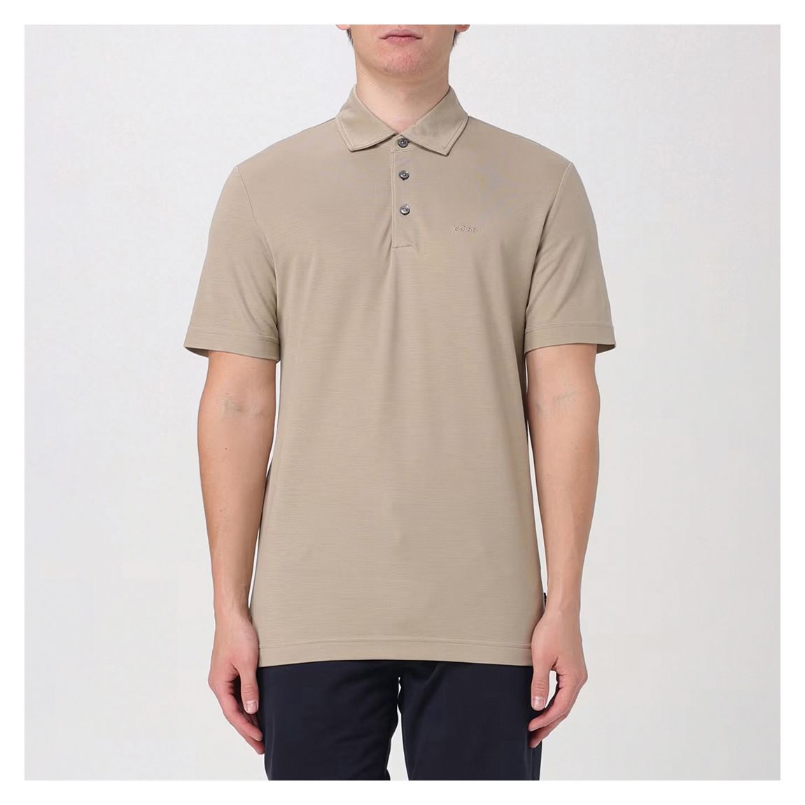 Beige Classic Cotton Polo Shirt main product photo