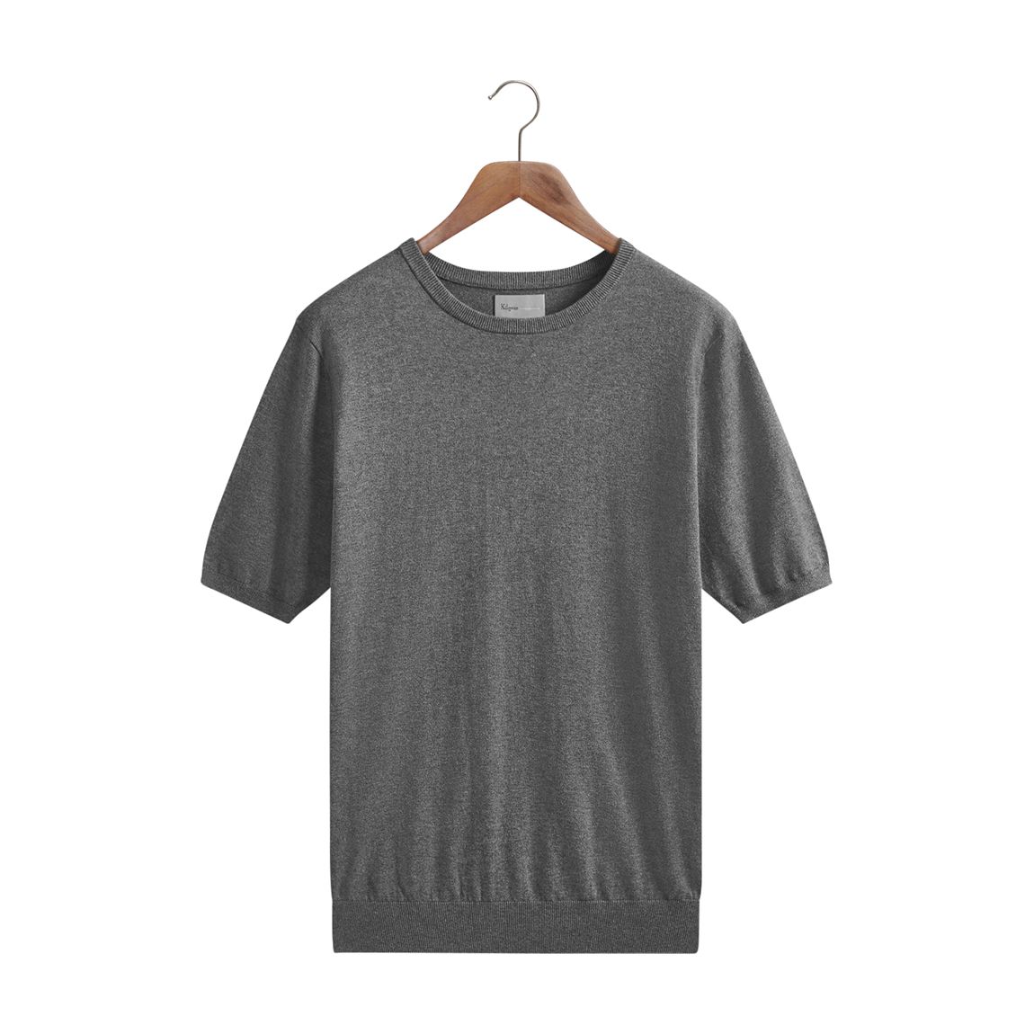 Grey Cotton Cashmere T-Shirt main product photo