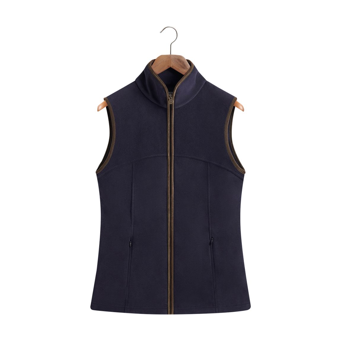 Women's Navy Fleece Gilet main product photo