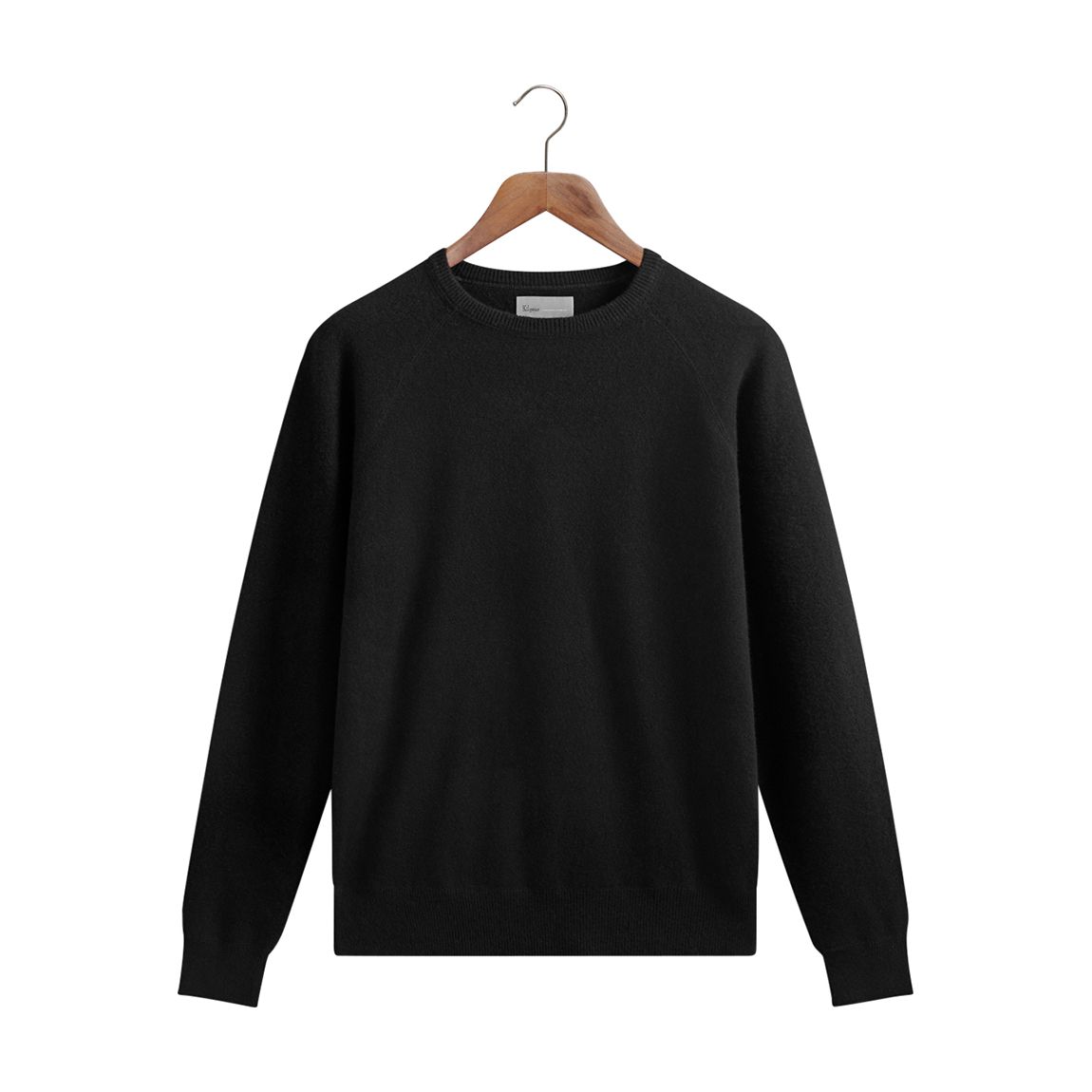 Black Crew Neck Wool Cashmere Jumper main product photo