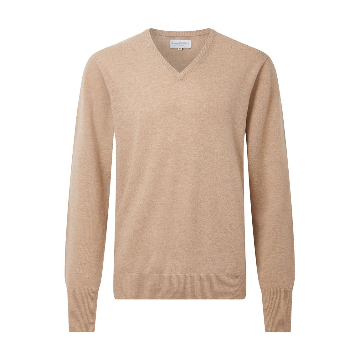 Camel Classic V-Neck Wool Cashmere Jumper main product photo