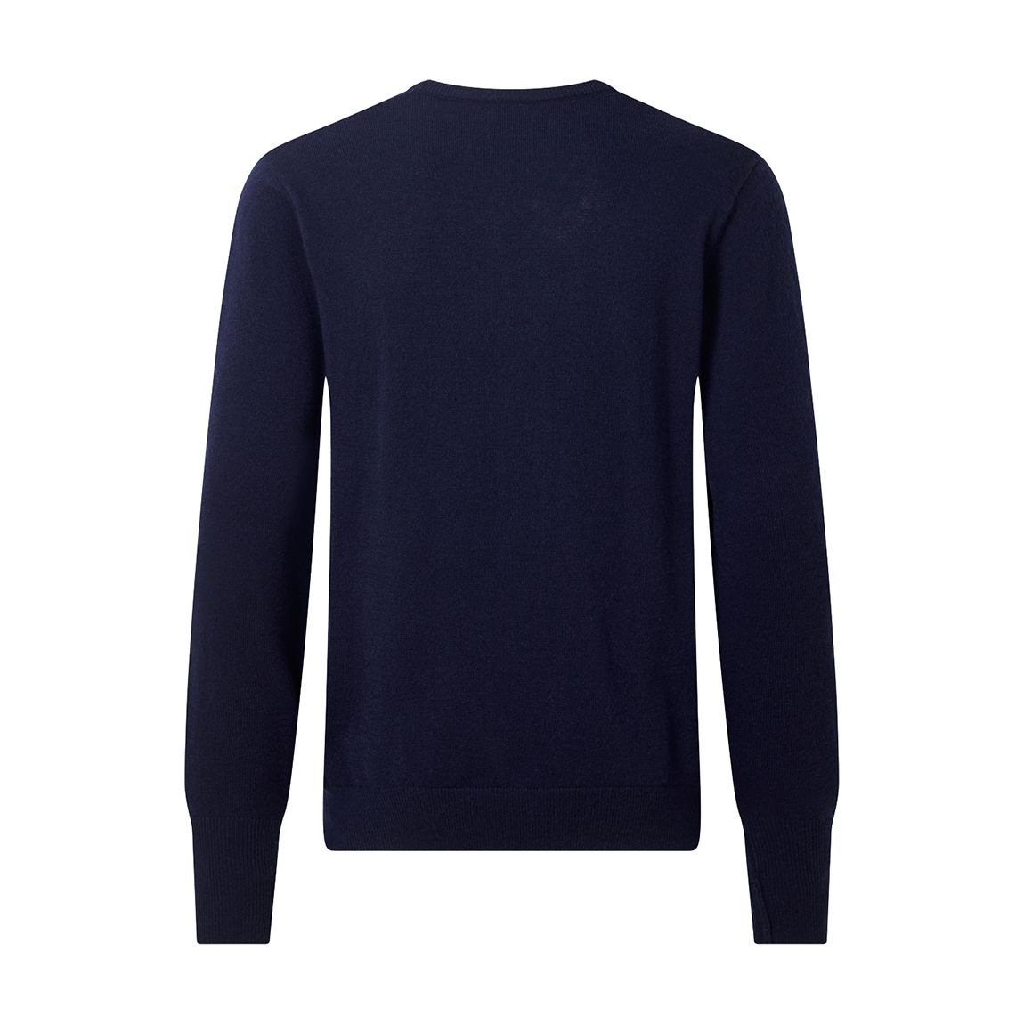 Blue Classic V-Neck Wool Cashmere Jumper main product photo