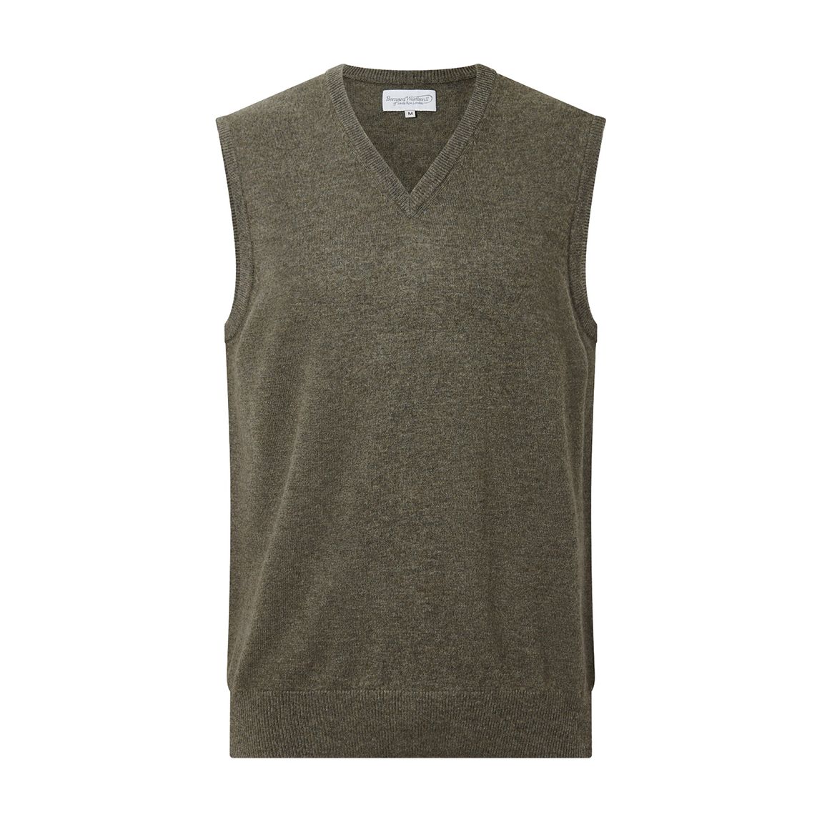Khaki Classic Vest Top Wool Cashmere Jumper main product photo