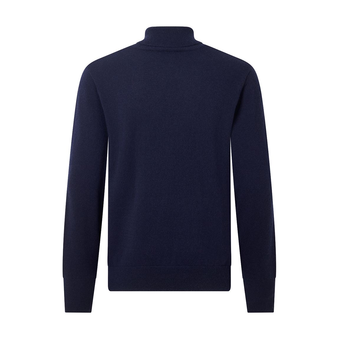 Blue Classic Roll Neck Wool Cashmere Jumper main product photo