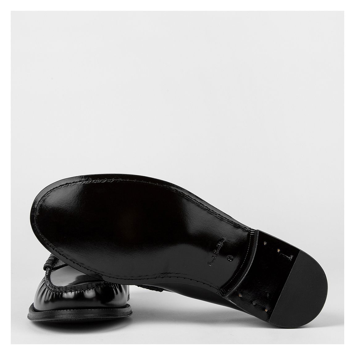 Black Cassini Leather Penny Loafers main product photo