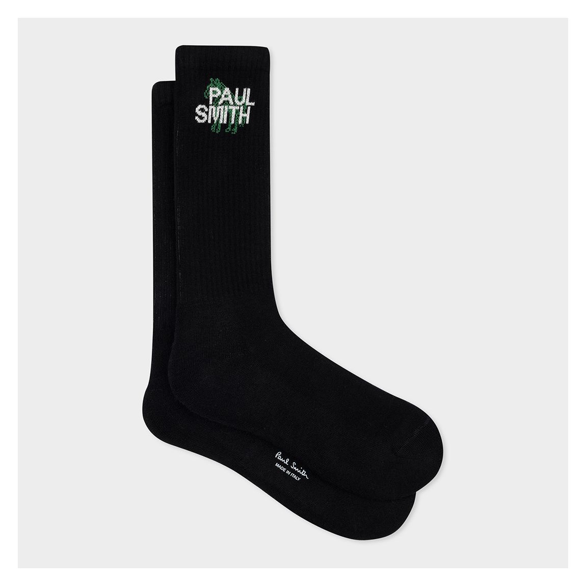 Black Logo Zebra Sport Socks main product photo