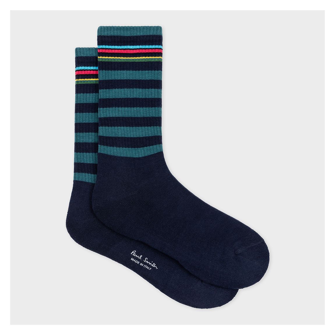 Navy Cillian Stripe Sport Socks main product photo